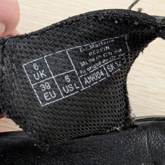 Dr. Martens Black Leather Redfin Sandals - Picture 9 of 9